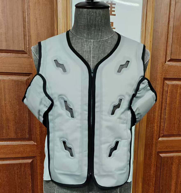 Pakaian Pendingin Sirkulasi Air Senjoy TPU, Pompa Senyap, Ukuran Dapat Disesuaikan, Dengan Catu Daya Portabel, Untuk Pekerjaan Luar Ruangan